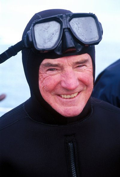 
Carl Roessler was the founder of the liveboard diving service called See & Sea Travel Inc. back in the 1960's. Now Carl works personally from his own website out of Las Vegas, WorldWide with Carl Roessler <javascript:popUp('http://www.divexprt.com')> , which features shark photos from around the world, upcoming dive trips worldwide, weather reports, photo tips, slide shows from the Great Barrier Reef, available books by Carl and much more.  Carl Roessler is not only as smart as a whip, but he is also in excellent physical condition. He has been going on Rodney Fox's great white shark expedition every year annually since 1975. Last year, on the great white shark expedition, Carl told me he was 66 years of age. Personally, I think he's in better shape than most people of 40. 	
